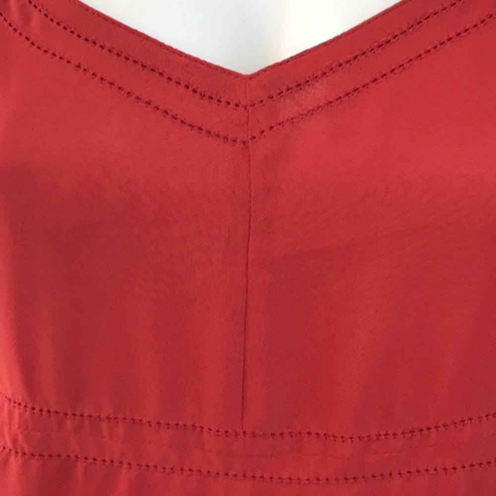 Red slip dress spaghetti strap size 13/14 vintage - Picture 3 of 7